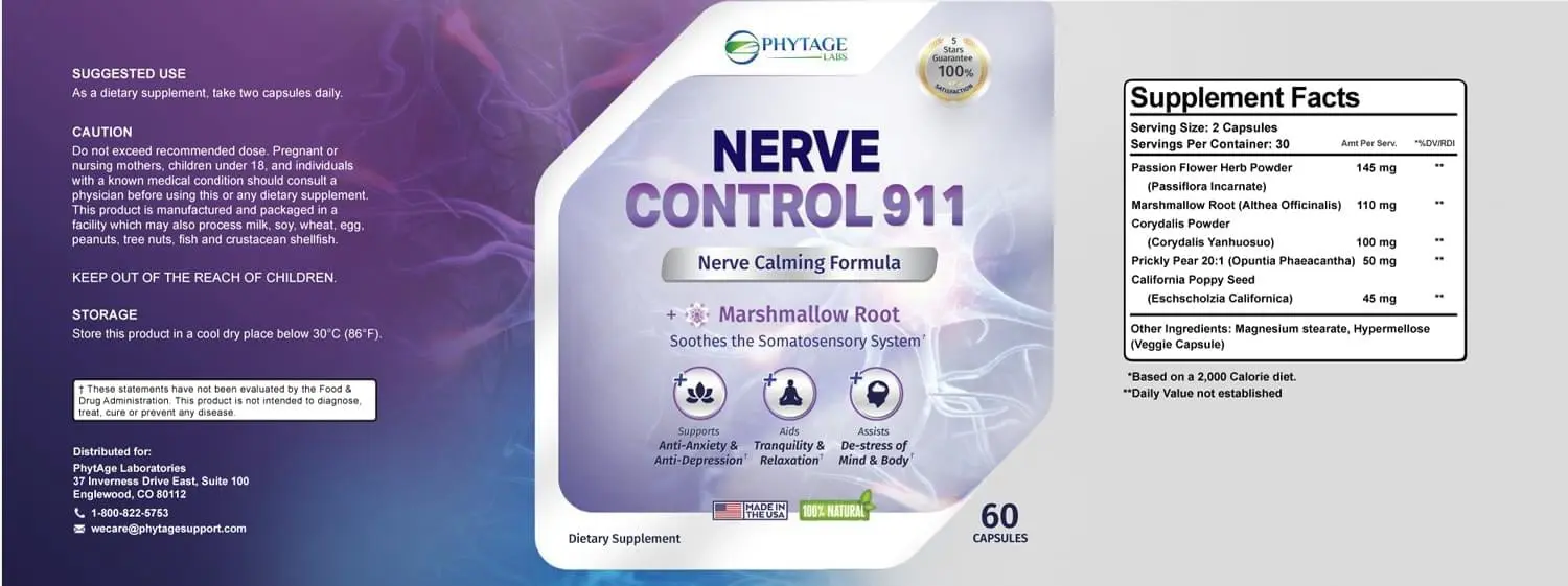 Nerve Control 911 is an advanced nerve support formula. This dietary supplement consists of all-natural ingredients that have been sourced of high quality.  